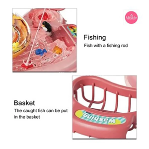 اسباب بازی سینک ظرفشویی و سرسره ماهی صورتی Dream Play Pool 2 in 1_اسباب بازی